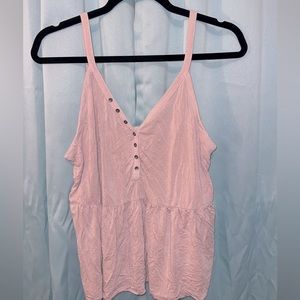 Pink AEO tank top.